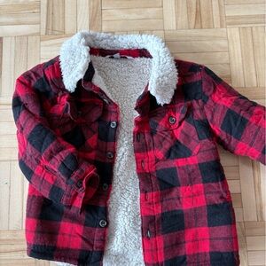 George Red and Black Plaid Kids Vest